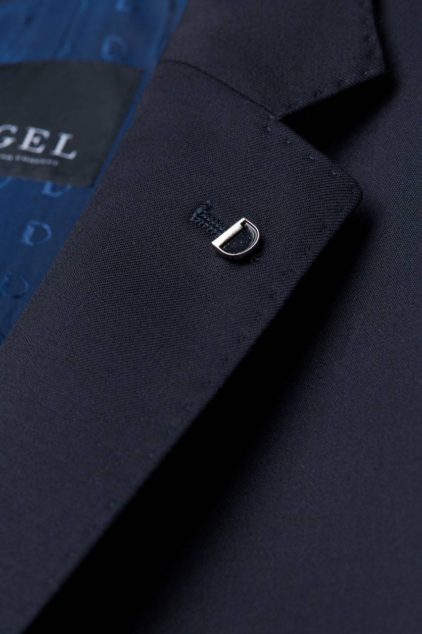 Digel Abito Blu Scuro Digel Drop Quattro Corto In Pura Lana Reda 110's