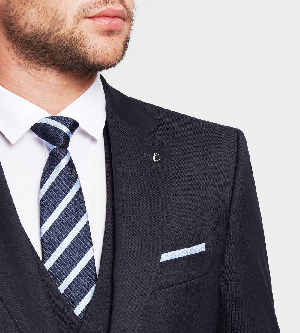 Digel Abito Blu Scuro Digel In Pura Lana Reda Drop Sei Modern Fit