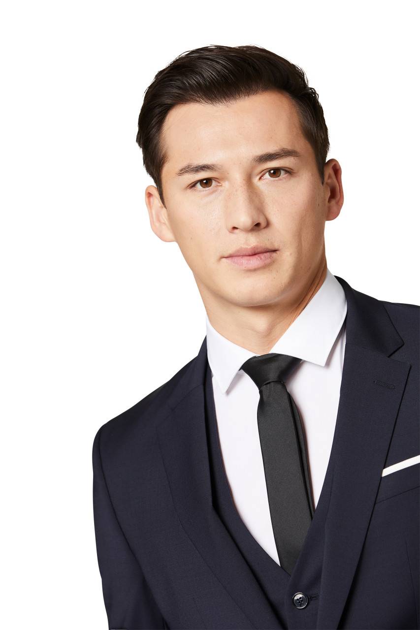 Digel Move Abito Blu Scuro Digel Move In Lana Elasticizzata Extra Slim Fit