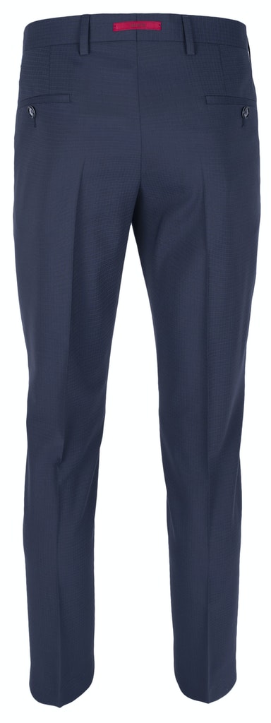 Roy Robson Abito Blu Slim Fit Con Gilet Roy Robson Lana Tessuto Techno