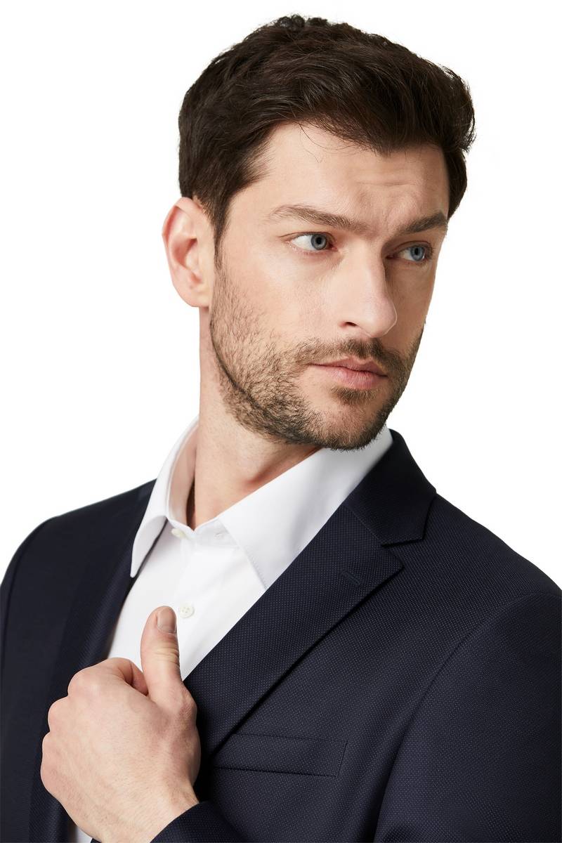 Digel Abito Blu Slim Fit Digel Lana Reda Super 110'S