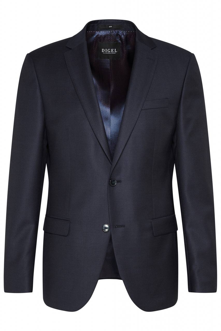 Digel Abito Blu Slim Fit Digel Lana Reda Super 110'S