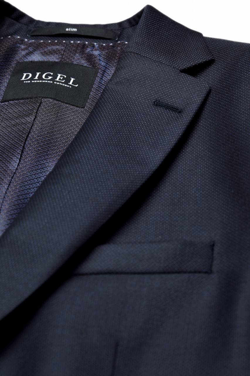 Digel Abito Blu Slim Fit Digel Lana Reda Super 110'S