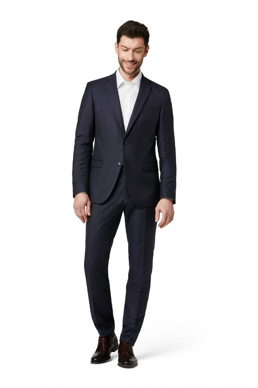 Digel Abito blu slim fit digel lana reda super 110'S