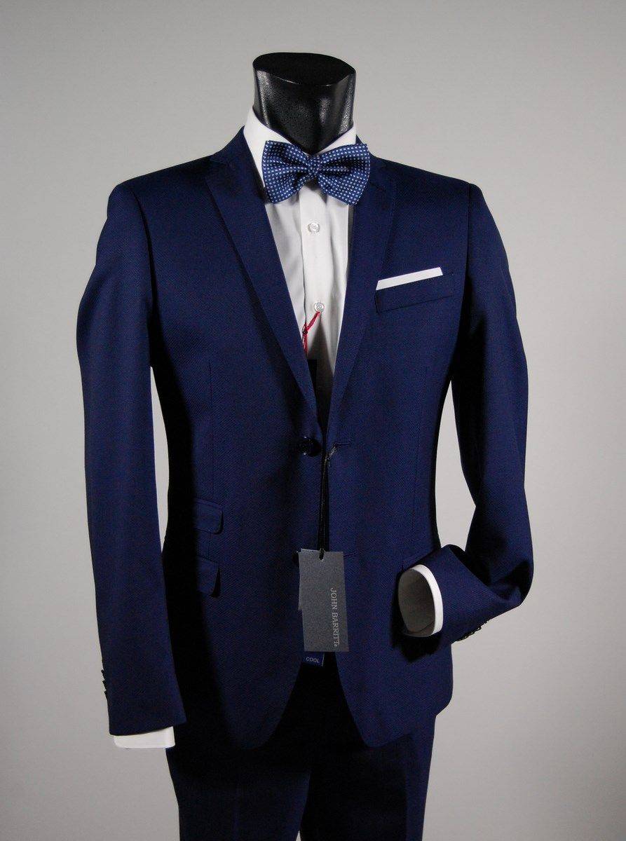 John Barritt Abito Blu Slim Fit John Barritt Ticket Pocket