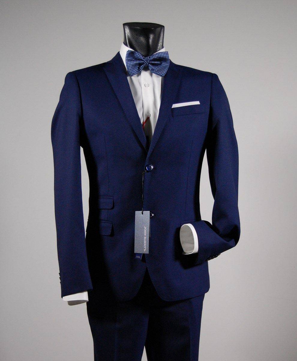 John Barritt Abito blu slim fit john barritt ticket pocket