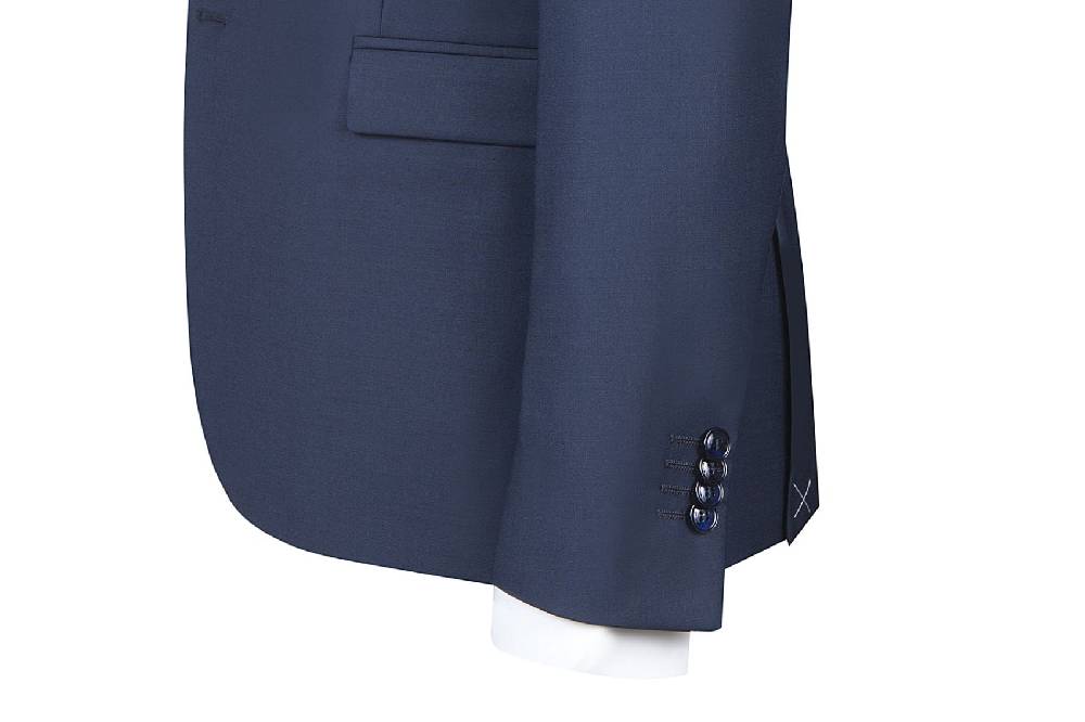 Simbols Abito Bluette Simbols Lana Stretch Raso Drop Quattro Comfort Fit