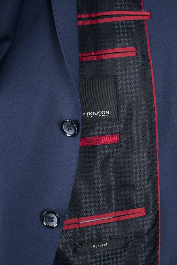 Roy Robson Abito Bluette Slim Fit Con Gilet Roy Robson Lana Stretch