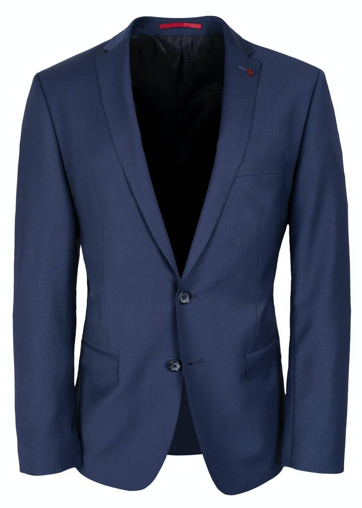 Roy Robson Abito bluette slim fit con gilet roy robson lana stretch