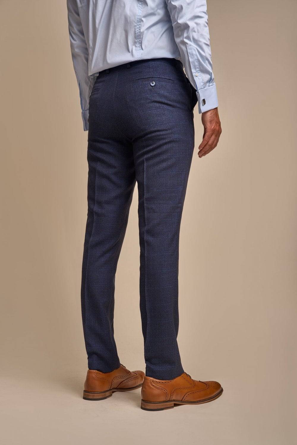 House Of Cavani Abito Cavani Doppiopetto Blu A Quadri Slim Fit