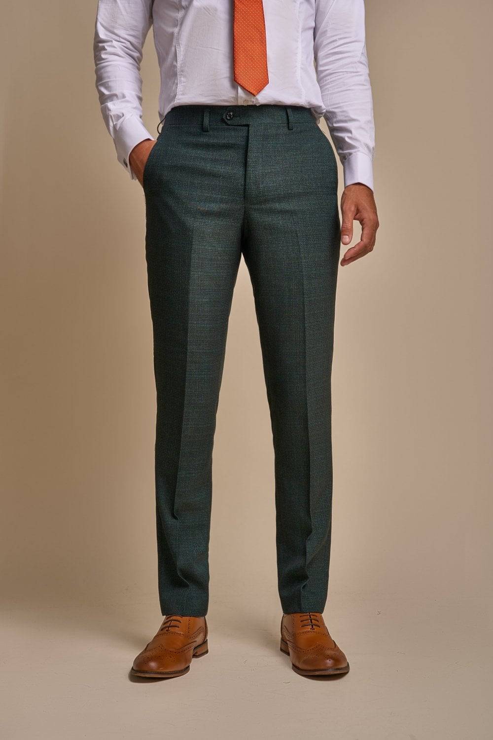 House Of Cavani Abito Cavani Doppiopetto Verde A Quadri Slim Fit