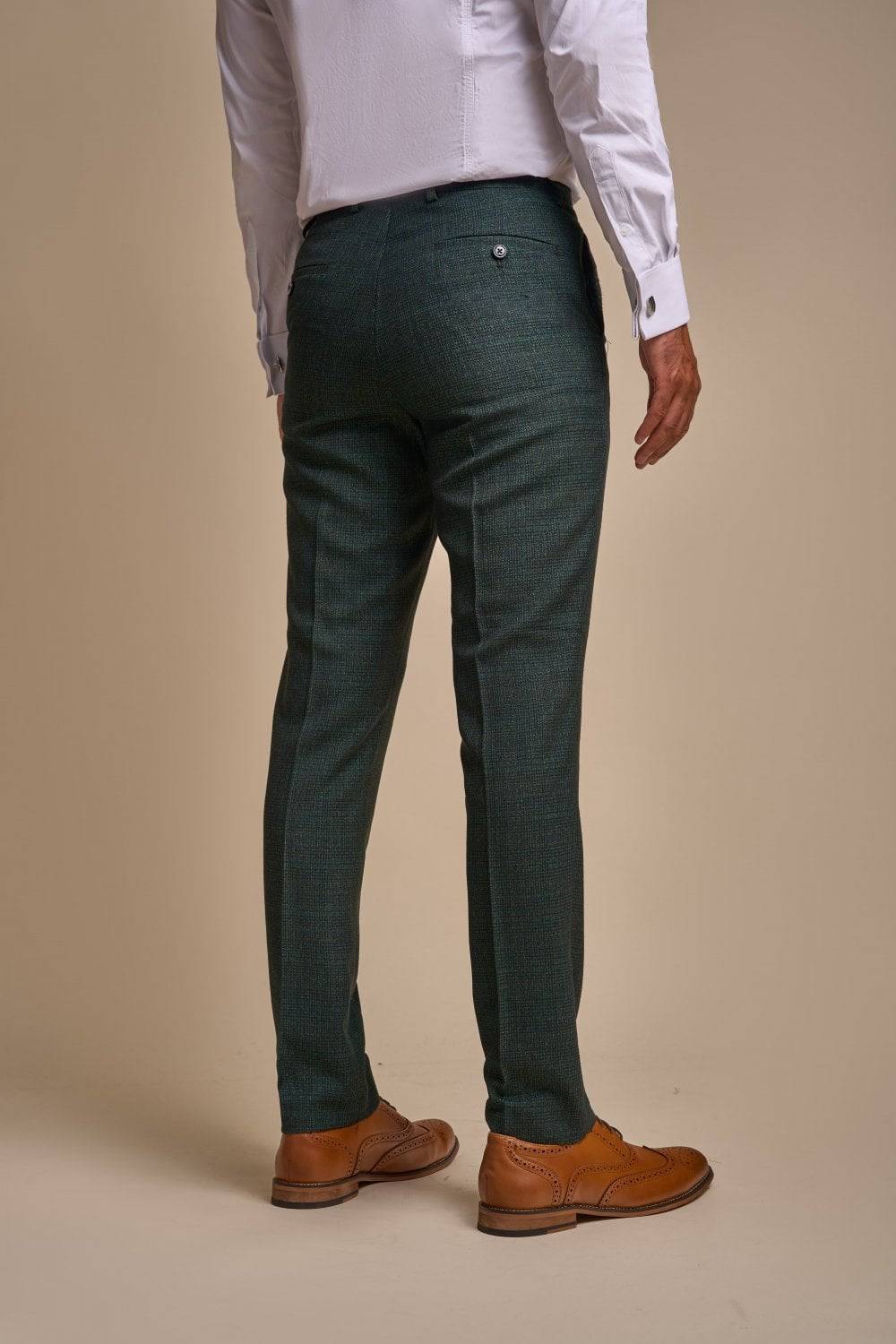 House Of Cavani Abito Cavani Doppiopetto Verde A Quadri Slim Fit