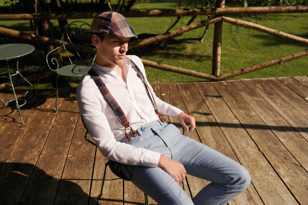 Digel Abito Celeste Country Chic Slim Fit Completo Di Gilet E Papillon