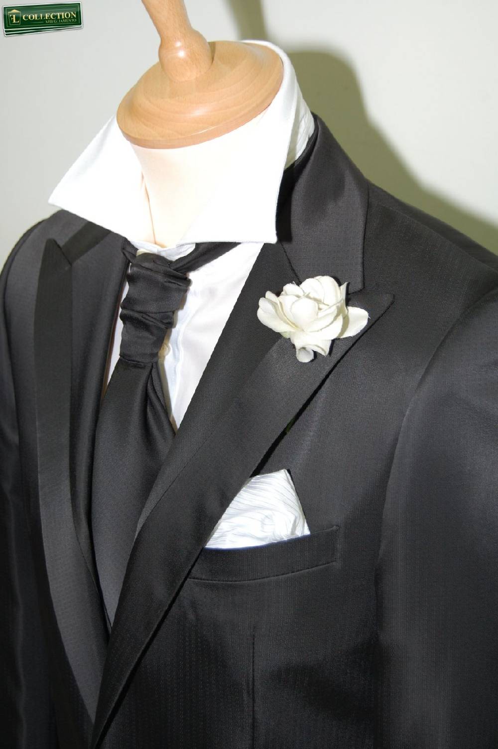 Luciano Soprani Cerimonia Abito Cerimonia Luciano Soprani Nero Con Panciotto E Cravatta