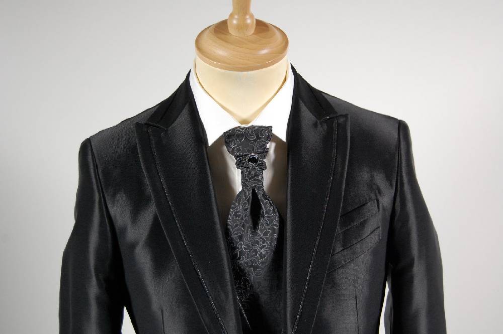 Luciano Soprani Cerimonia Abito Cerimonia Nero Completo Di Panciotto E Cravatta Luciano Soprani