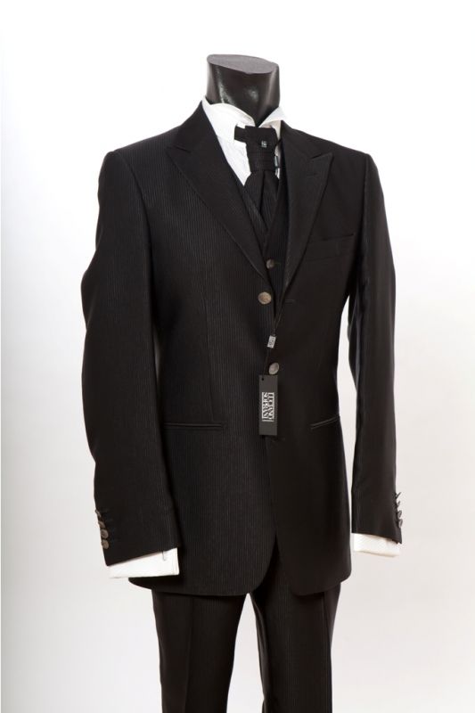 Luciano Soprani Cerimonia Abito Classico Nero Luciano Soprani Cerimonia Saldi -50%