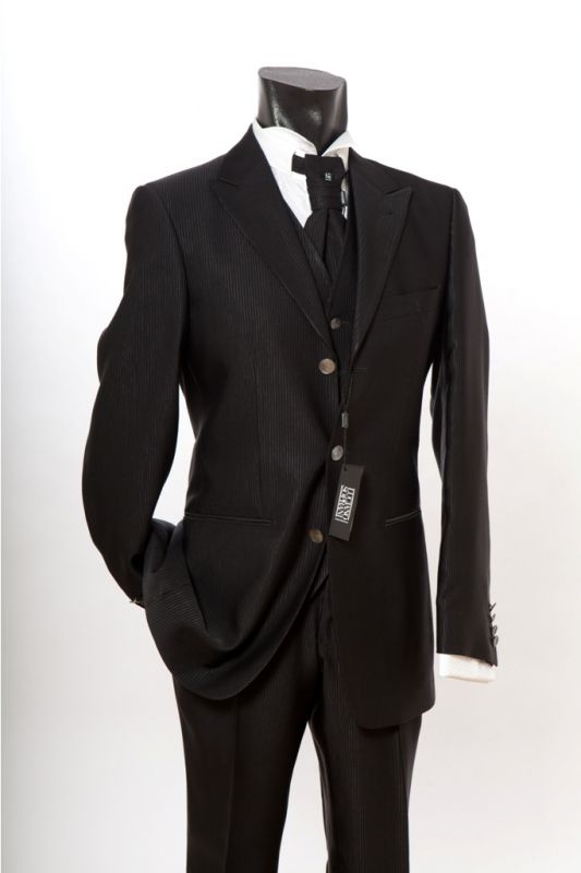 Luciano Soprani Cerimonia Abito Classico Nero Luciano Soprani Cerimonia Saldi -50%