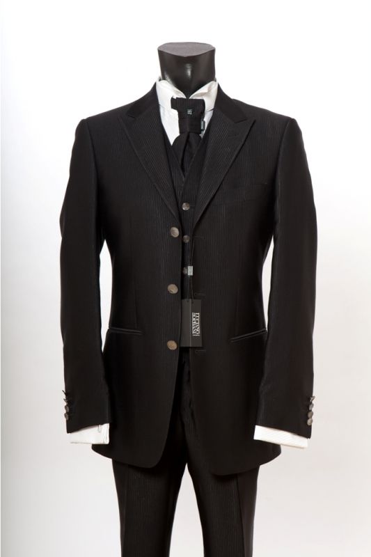 Luciano Soprani Cerimonia Abito Classico Nero Luciano Soprani Cerimonia Saldi -50%