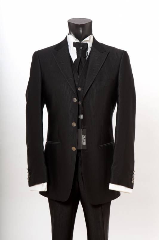 Luciano Soprani Cerimonia Abito classico nero luciano soprani cerimonia saldi -50%