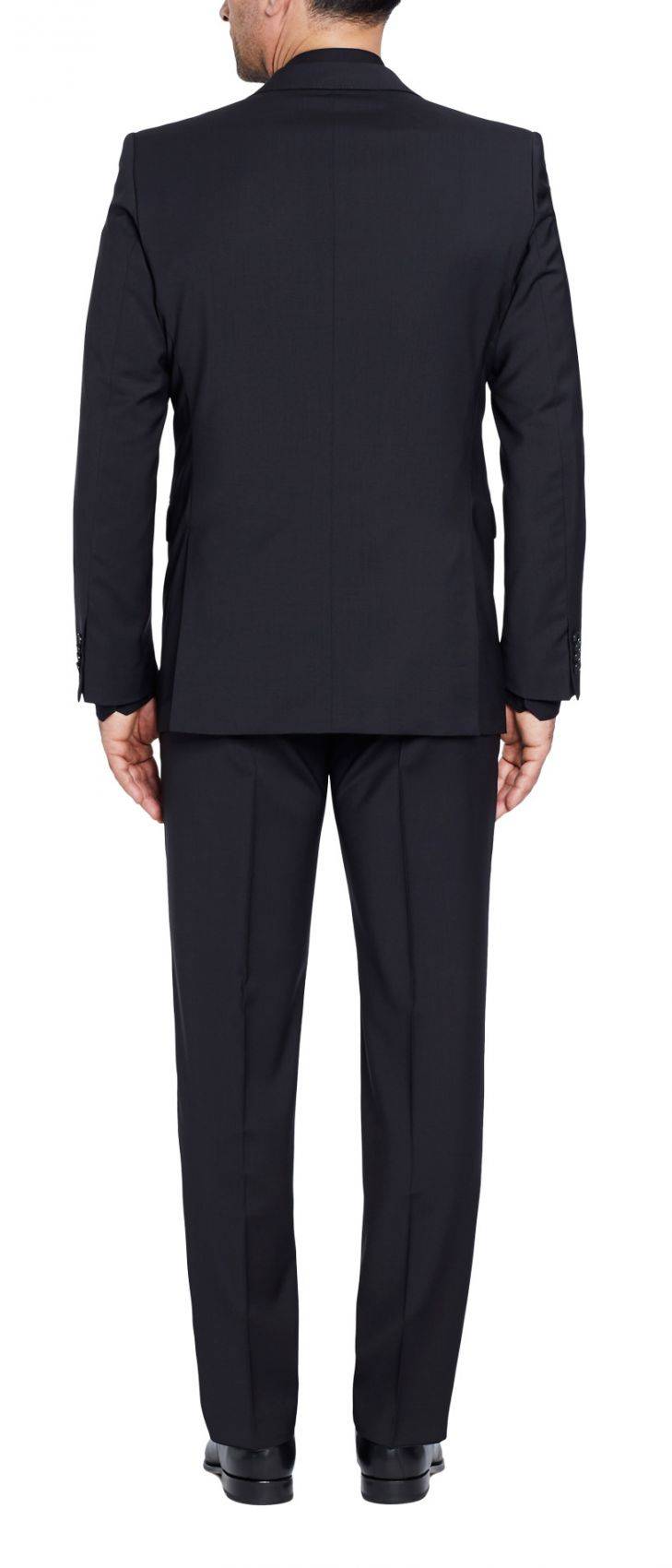 Digel Abito Diegl Drop Quattro Corto Nero In Lana Marzotto 100's