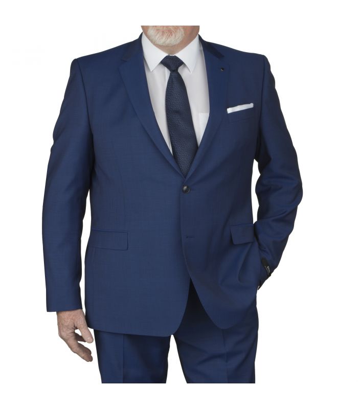 Digel Abito Digel Blu Marine Taglie Forti Lana Marzotto Super 100's