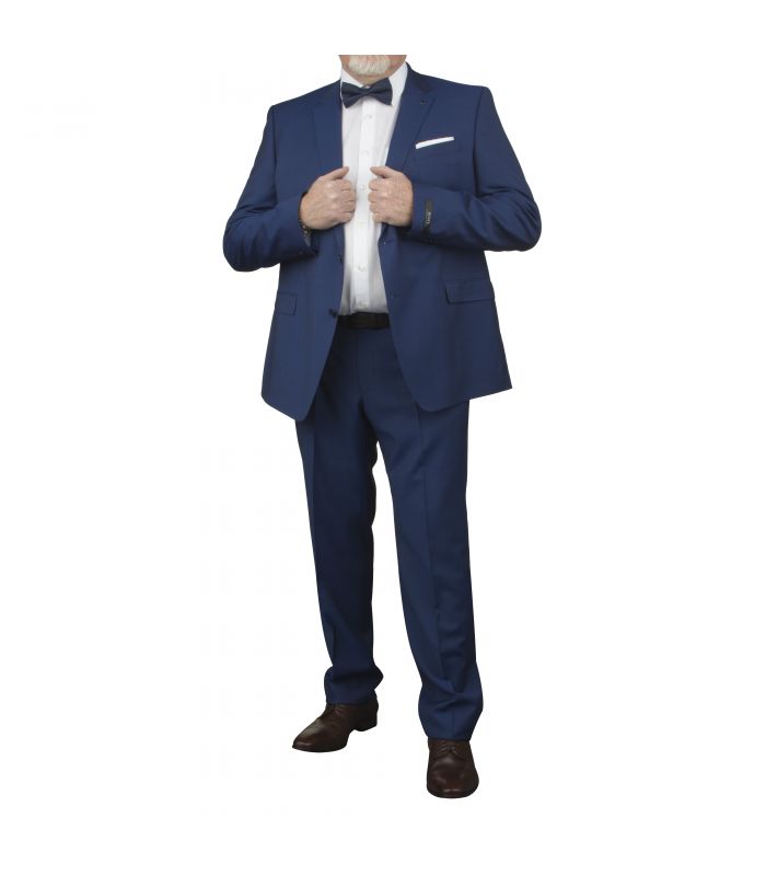 Digel Abito Digel Blu Marine Taglie Forti Lana Marzotto Super 100's