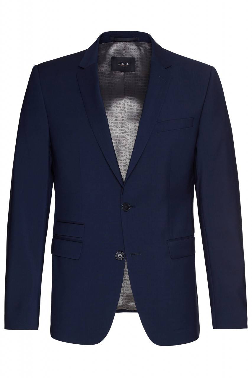 Digel Abito Digel Blu Napoli Extra Slim Fit Pura Lana Marzotto Super 100's