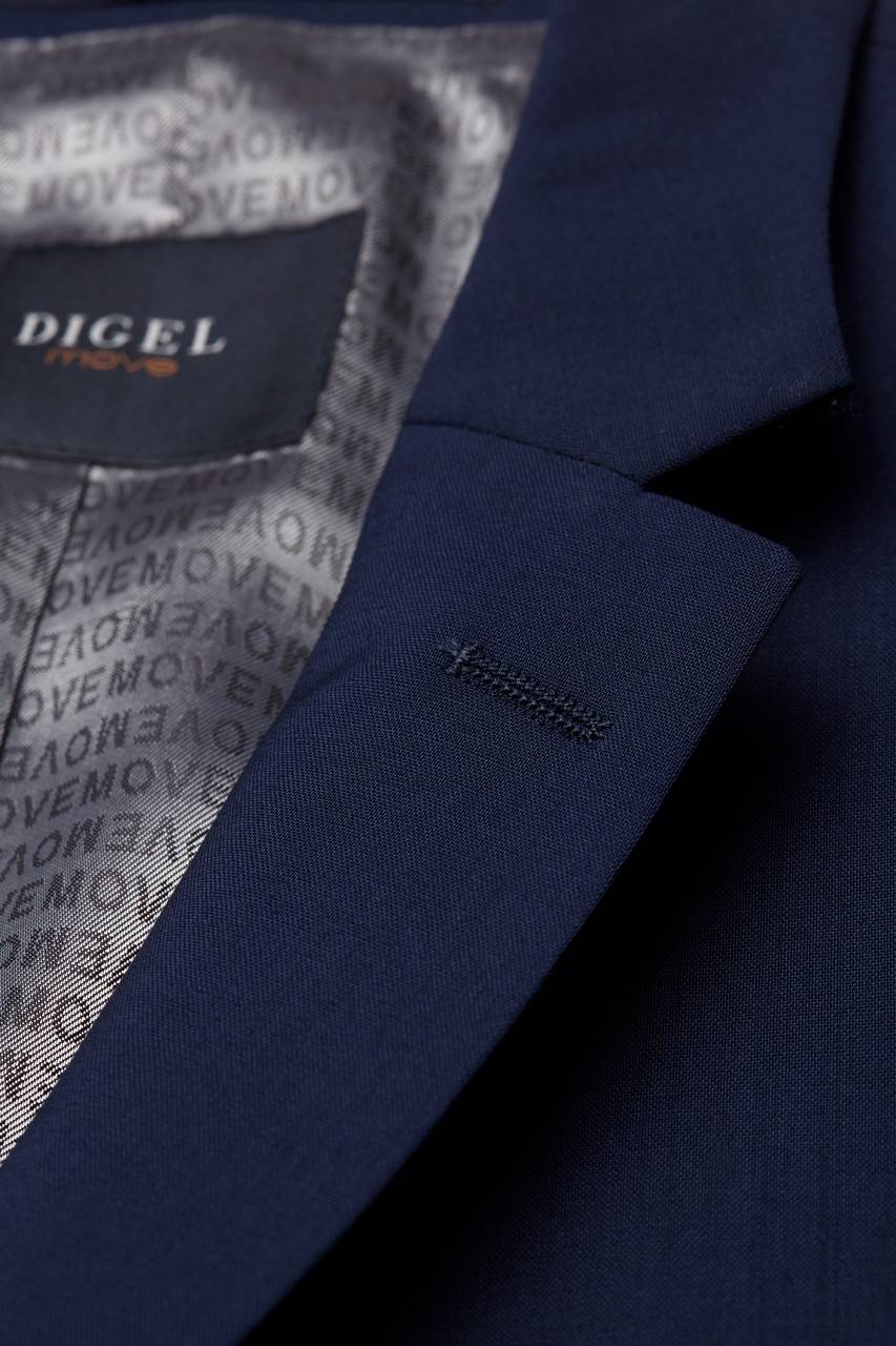 Digel Abito Digel Blu Napoli Extra Slim Fit Pura Lana Marzotto Super 100's