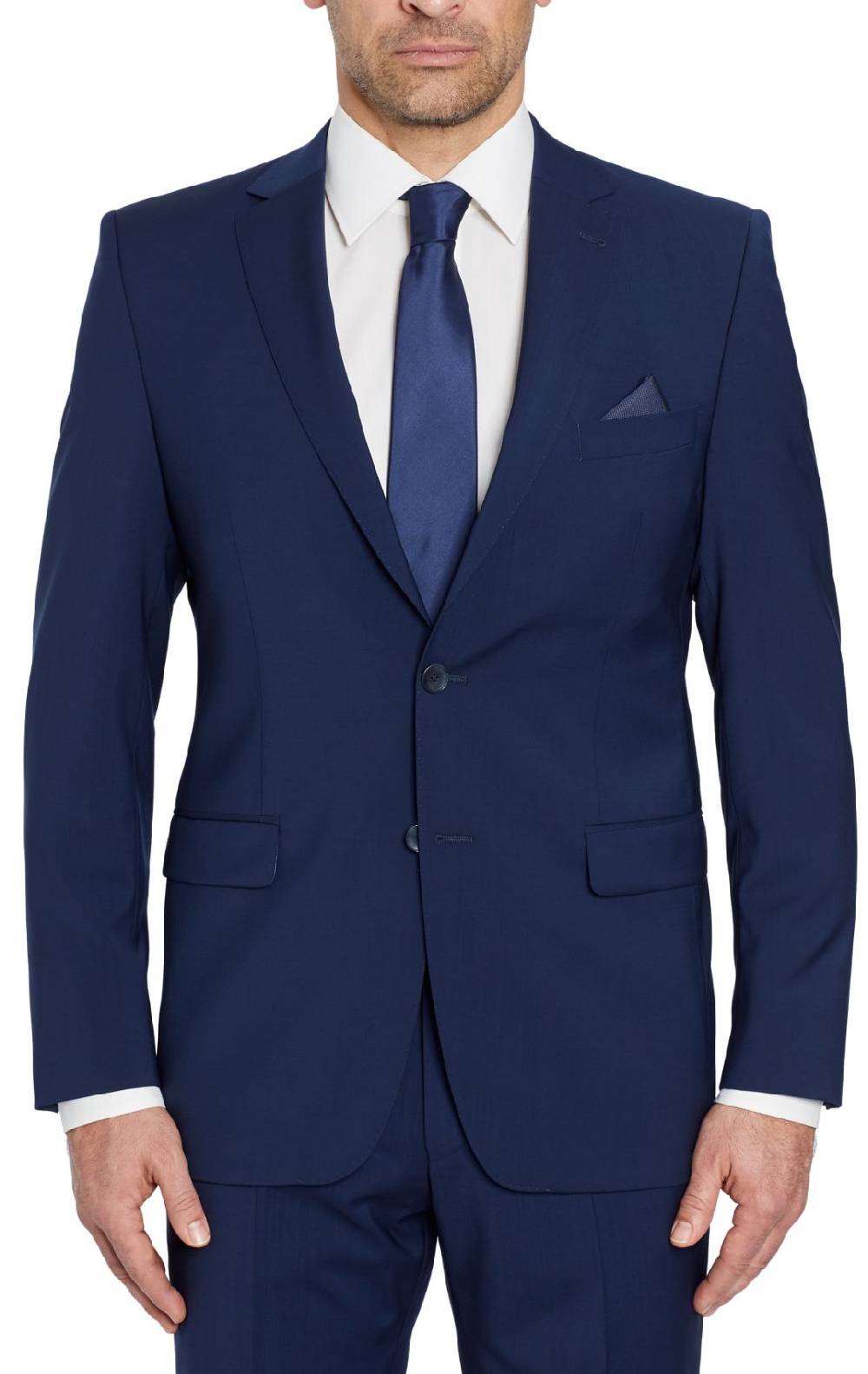 Digel Abito Digel Blu Tropicale Drop Sei Modern Fit In Pura Lana Marzotto