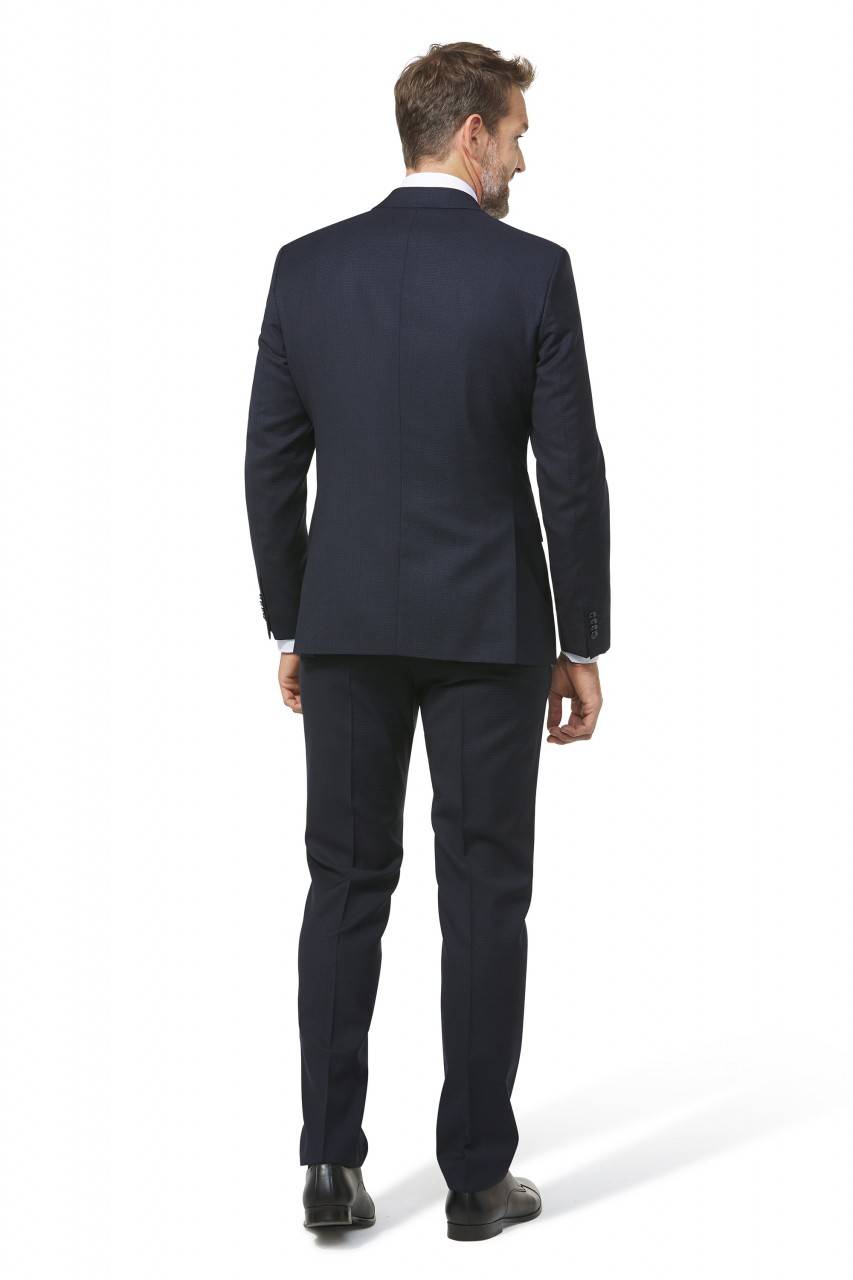 Digel Abito Digel Drop Quattro Corto Blu Lana Merlane