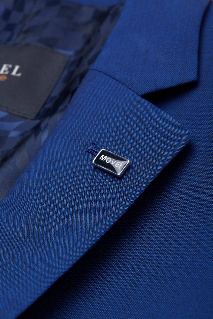 Digel Abito Digel Drop Quattro Corto Slim Fit Blu Marine Lana Marzotto Super 100's