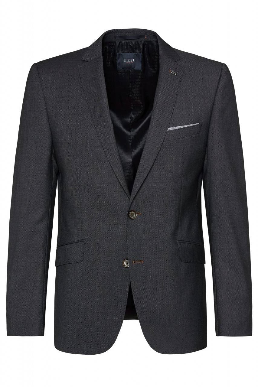 Digel Abito digel drop quattro corto slim fit in pura lana tollegno super 120's blu e grigio