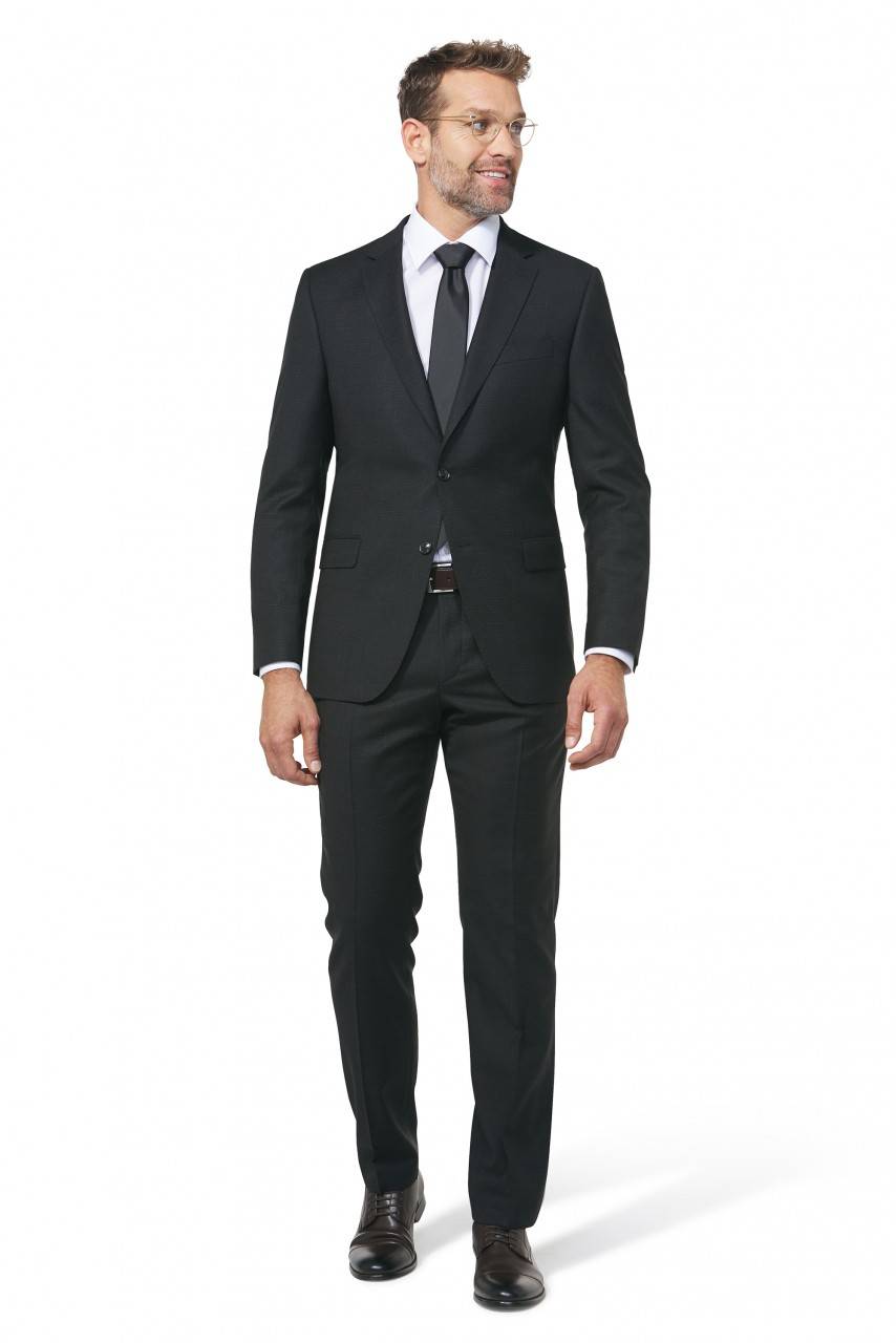 Digel Abito digel drop sei modern fit grigio scuro lana merlane