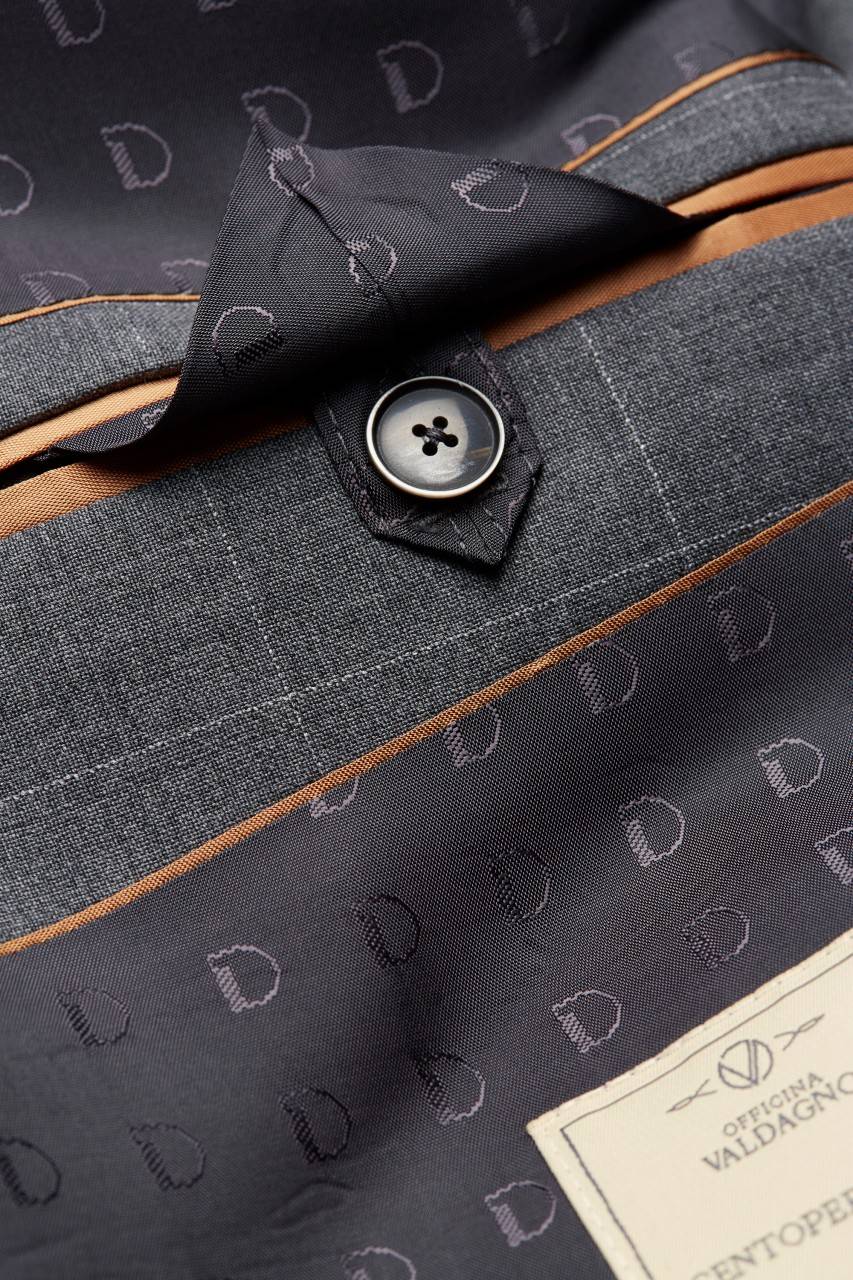 Digel Abito Digel Grigio A Quadri In Pura Lana Drop Sei Modern Fit