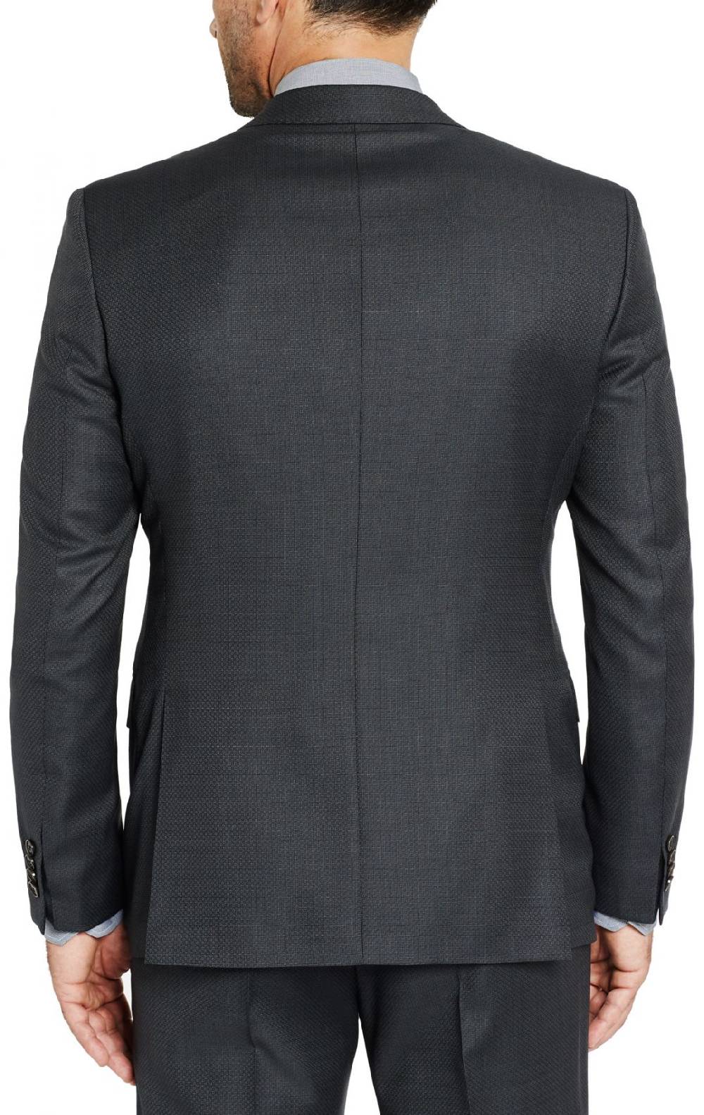 Digel Abito Digel Grigio Scuro Micro Fantasia Lana Reda Super 110's Drop Sei Modern Fit