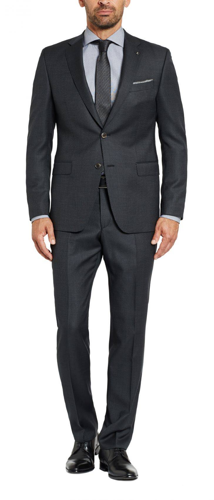 Digel Abito digel grigio scuro micro fantasia lana reda super 110's drop sei modern fit