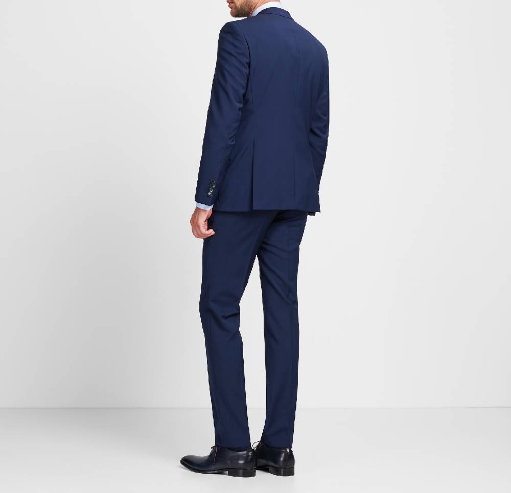 Digel Abito Digel In Fresco Lana Marzotto Super 100's Bluette Slim Fit