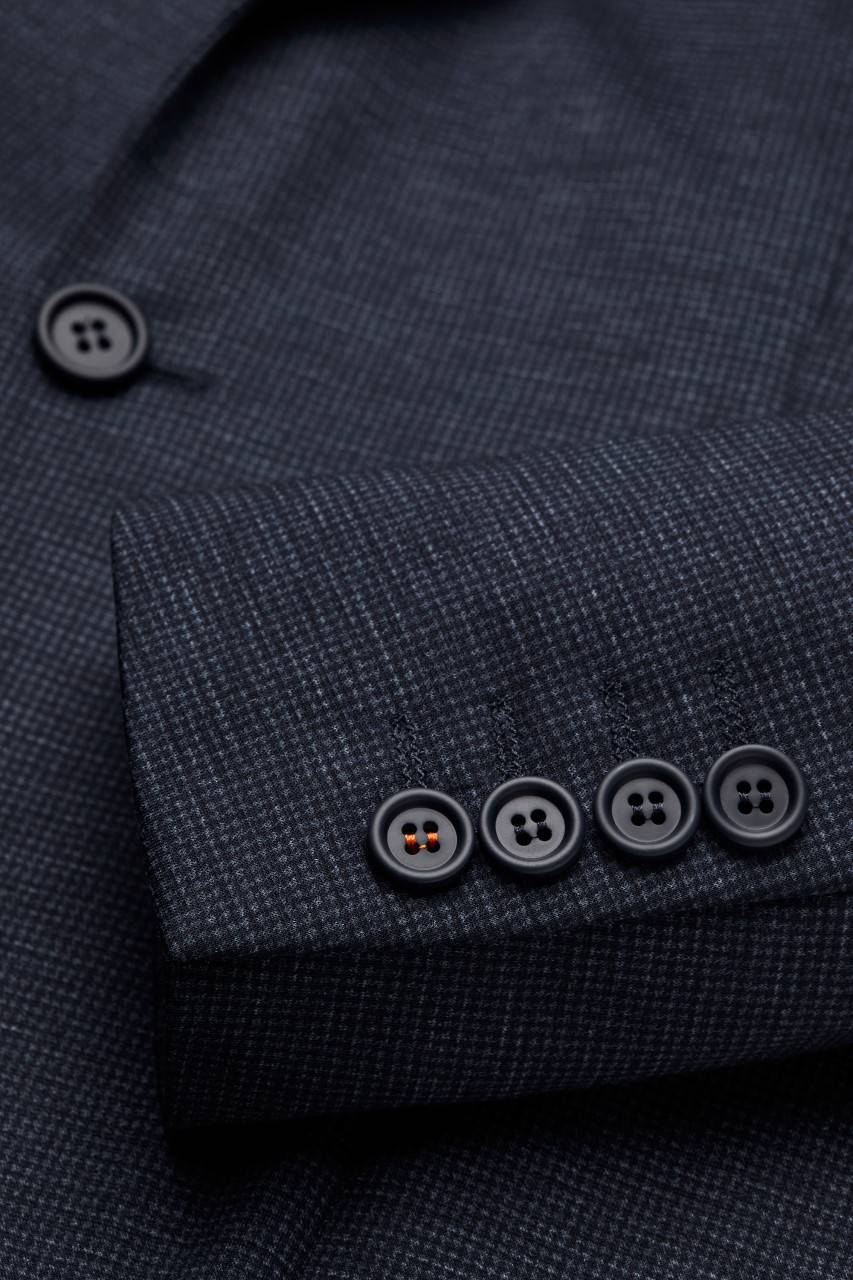 Digel Abito Digel In Jersey Extra Slim Fit Blu A Quadretti