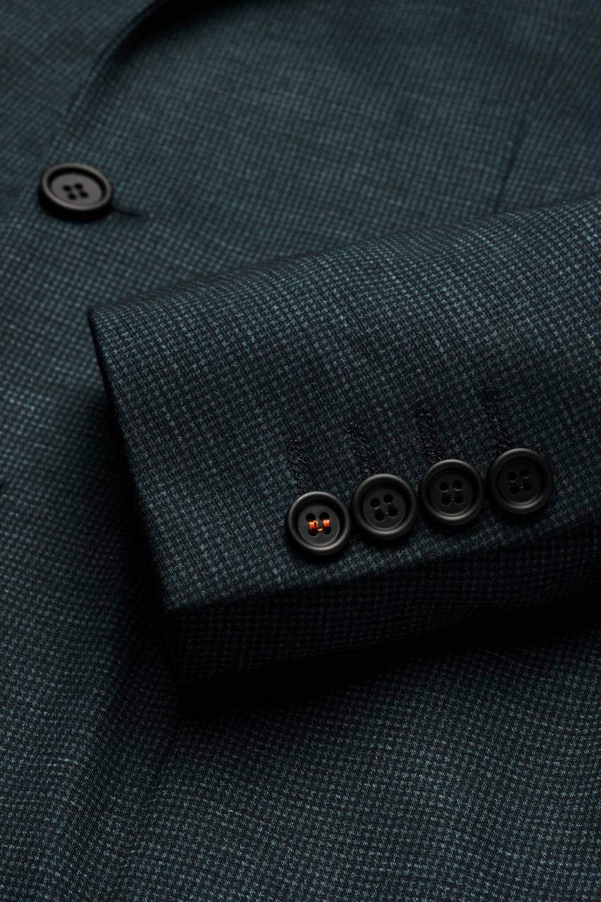 Digel Abito Digel In Jersey Extra Slim Fit Verde A Quadretti