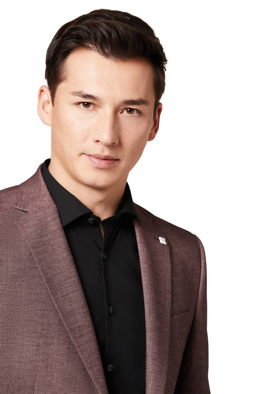 Digel Abito Digel Marrone Rossastro Slim Fit Hyperstretch