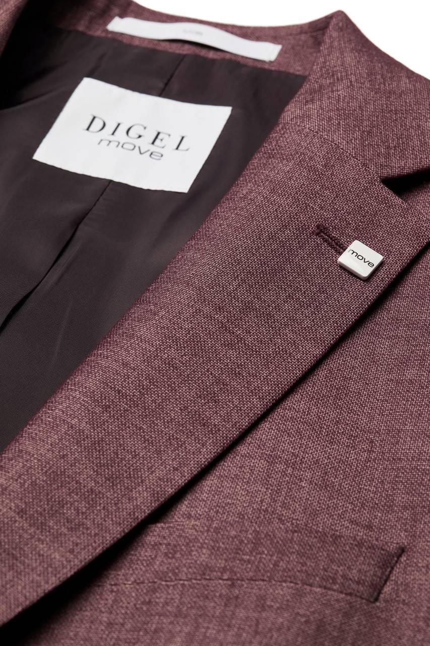 Digel Abito Digel Marrone Rossastro Slim Fit Hyperstretch