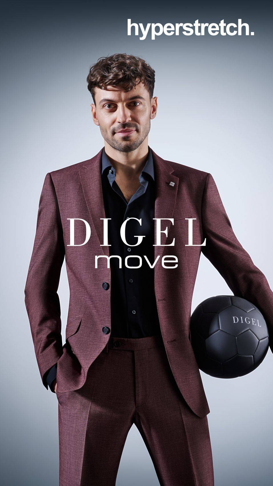 Digel Abito digel marrone rossastro slim fit hyperstretch