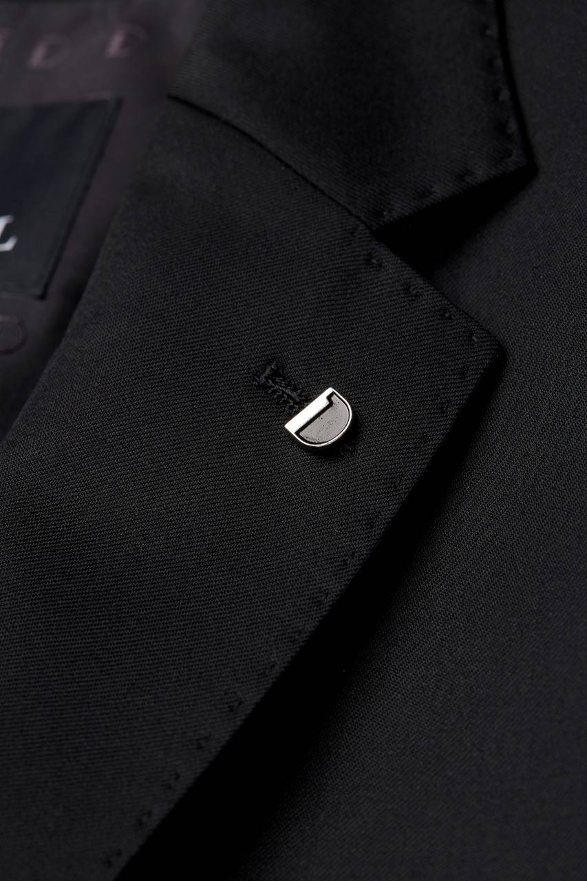 Digel Abito Digel Nero Drop Sei Modern Fit Lana Reda Super 110's