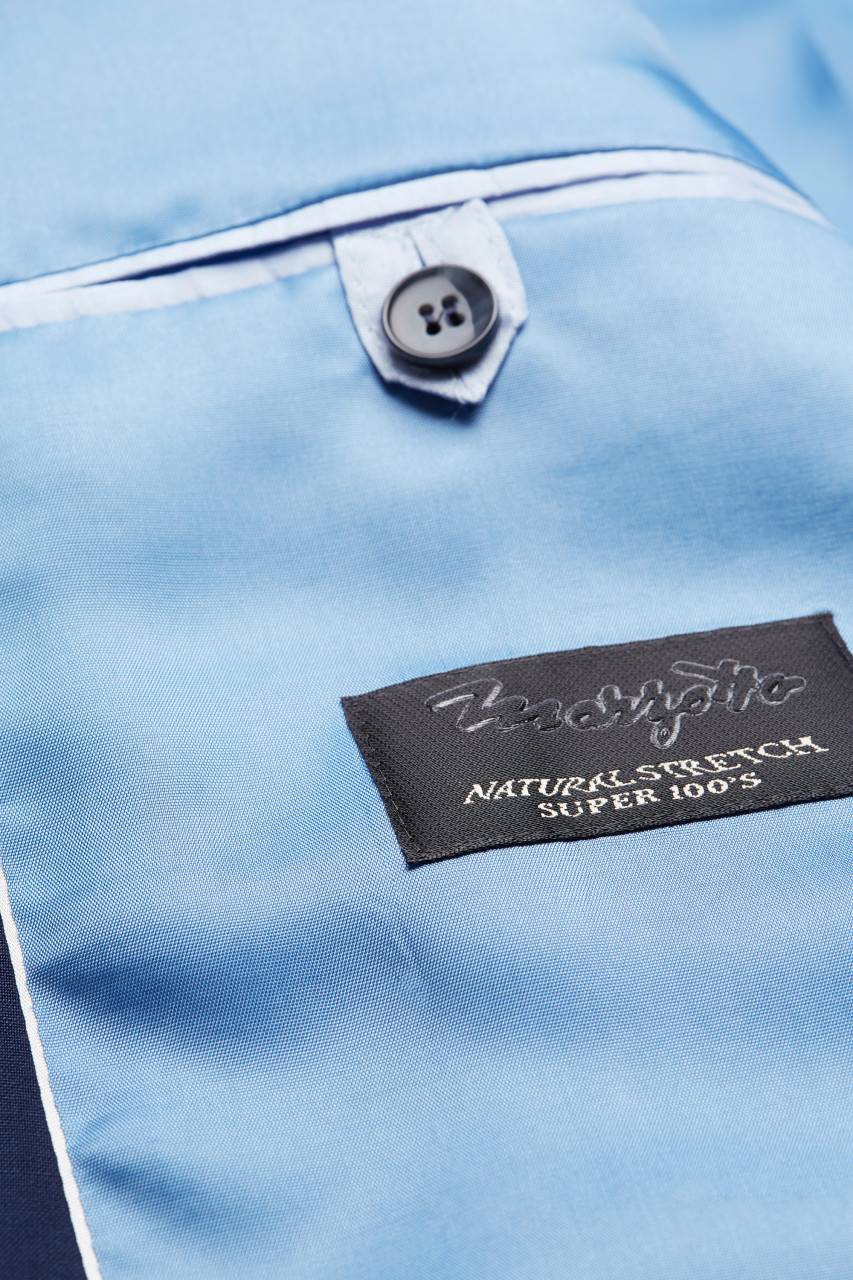 Digel Abito Digel Slim Fit Blu Napoli Lana Marzotto Super 100's