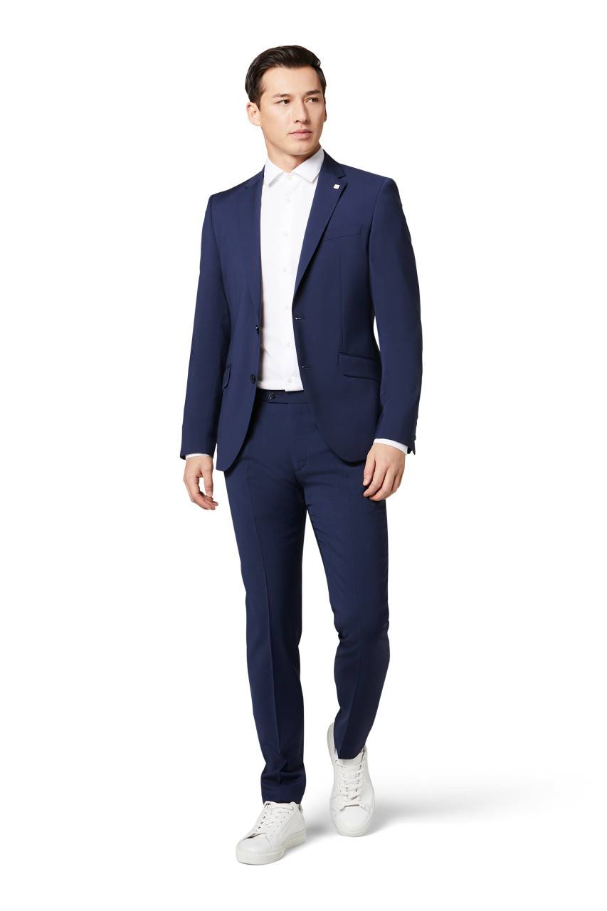 Digel Abito digel slim fit blu napoli lana marzotto super 100's