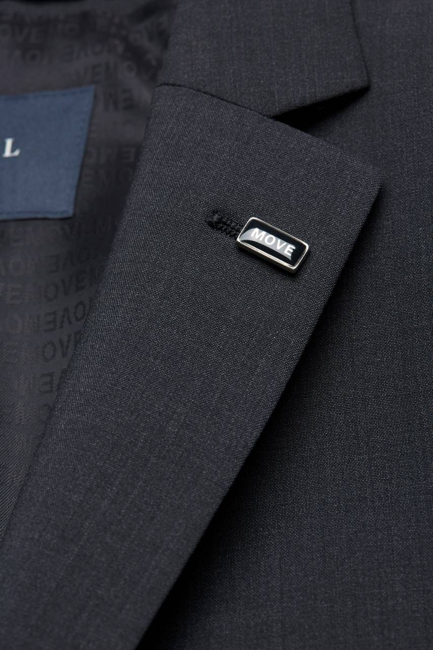 Digel Abito Digel Slim Fit Grigio Antracite Lana Marzotto Super 100's