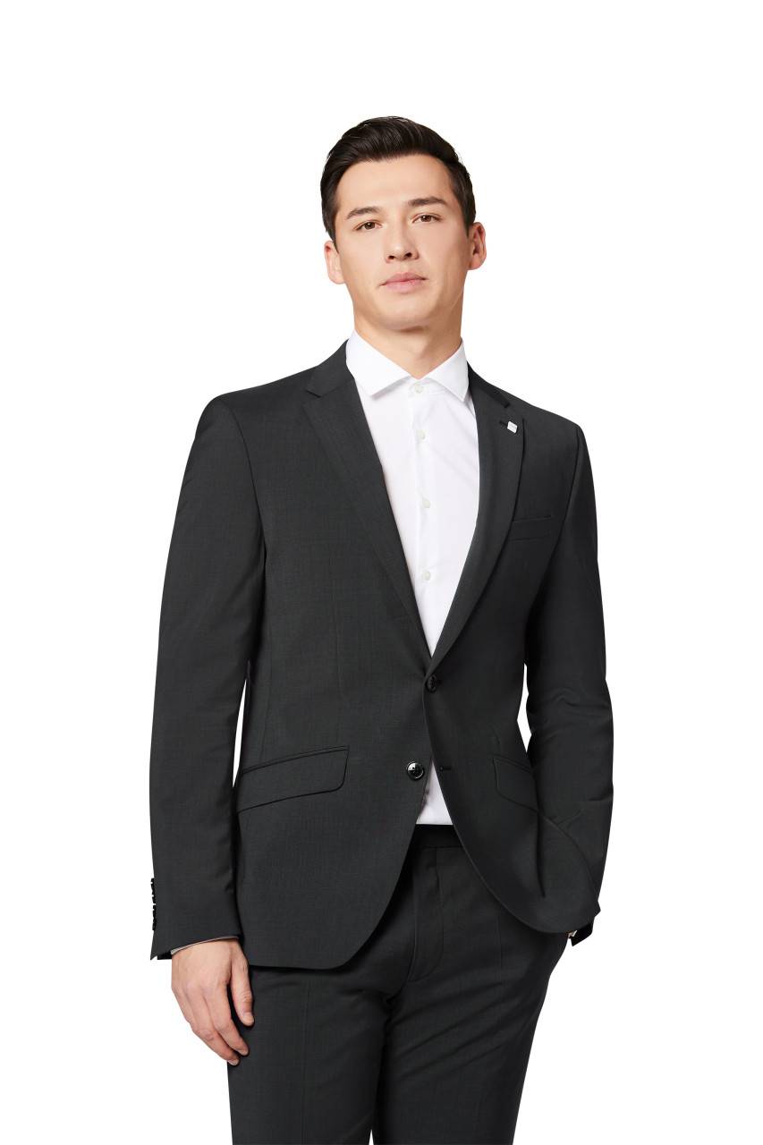 Digel Abito digel slim fit grigio antracite lana marzotto super 100's