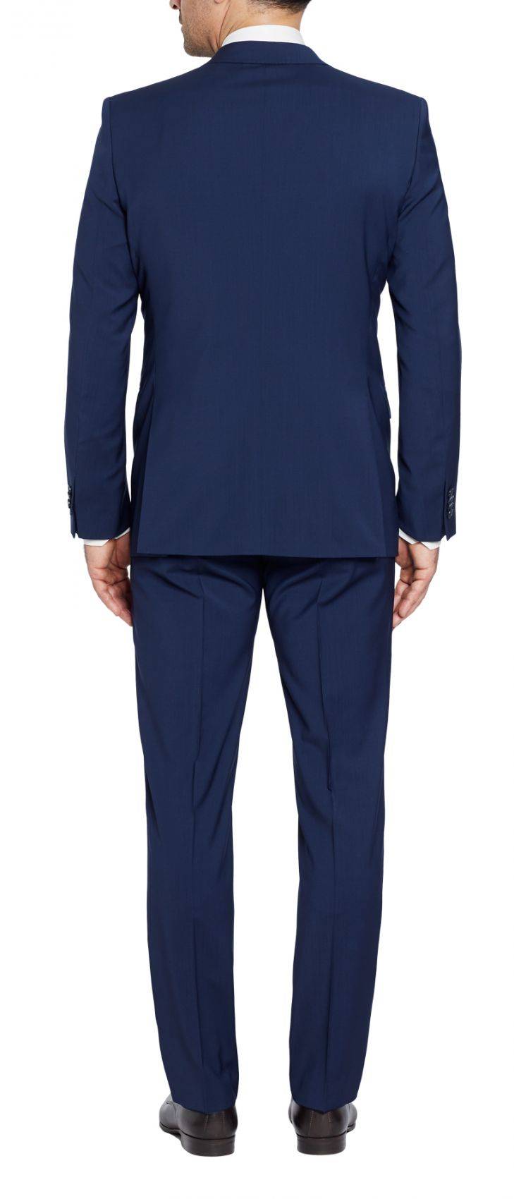 Digel Abito Drop Quattro Corto Digel Blu Tropicale In Lana Marzotto 100's