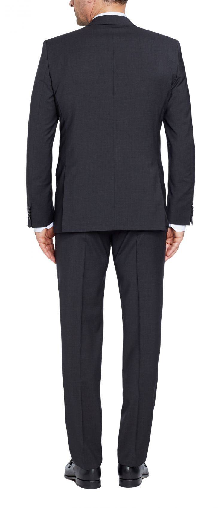 Digel Abito Drop Quattro Corto Digel Grigio Scuro In Lana Marzotto 100's