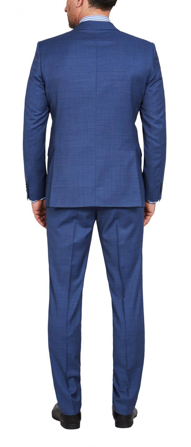 Digel Abito Drop Quattro Corto Modern Fit Digel Blu Marine In Lana Reda 110's